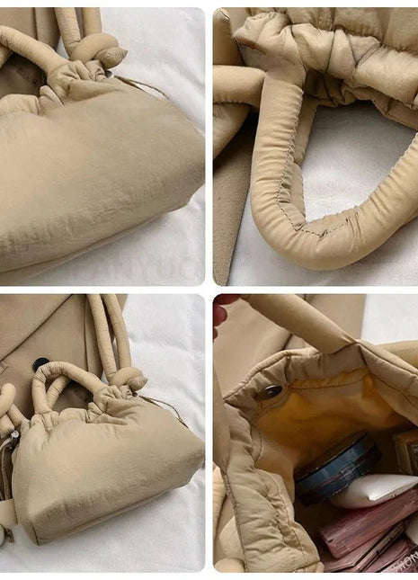 Soft Dacron Crossbody Bag Mini Tote | Fabric Shoulder Bag BagCase SiSi Store