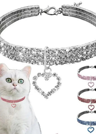 Rhinestone Pet Necklace for Dog & Cats Rvlero PET Store