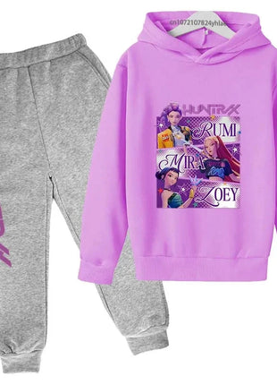 Kids Kpop Demon Hunters Hoodie & Jogger Set Shop1103677024 Store