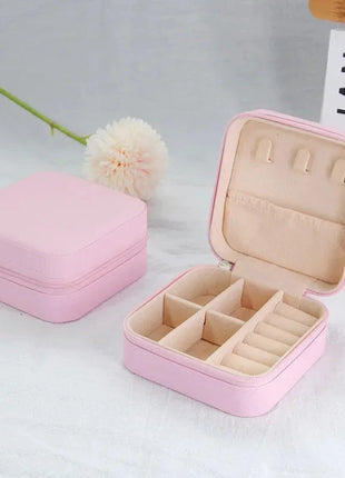 أحدث صندوق منظم المجوهرات، للسفر صندوق جلد، اكسسوارات الشعر E-Life Store