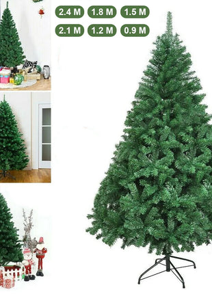 Christmas Tree with Metal Stand Artificial PVC Xmas Tree Home Party New Year Navidad Decorations 90/120/150/180/210/240cm