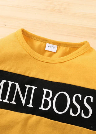 2PCS Newborn Boy Clothes Set Letter Print Long Sleeve Top+Pants Fashion Spring and Autumn Clothes Suits For Infant 0-18 Months PfotenSpaß