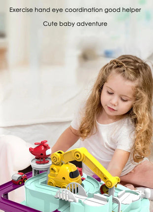 Car Train Track Sets Racing Rail Model Educational Toys Children Adventure Game Mechanical Interactive Animals Space Rocket Toy Shop1102598172 Store