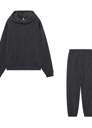 Plus Size Fashionable Long Sleeve Sweatshirt And Pants Set Autumn Winter Women's Casual Wear Two Piece Suit Comfortable plus ... Oyao Store