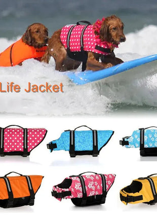Safety Pet Dog Life Jacket for Dogs Summer French Bulldog Shih Tzu Swimwear Puppy Big Dog Clothing Vest Tshirt zwemvest hond Dropshipman