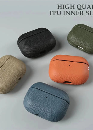 Genuine Leather Case For Airpods Pro 2 ZWW Leather Phone Case Store