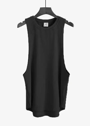 plain Gym Clothing Mens Bodybuilding Stringer Tank Top Summer Cotton Cut Off Fitness Vest Muscle Workout Sleeveless T Shirt VQ FITNESS GYMWEAR Store