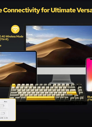 Ajazz AK820 Pro Gaming Mechanical Keyboard Stone's Store