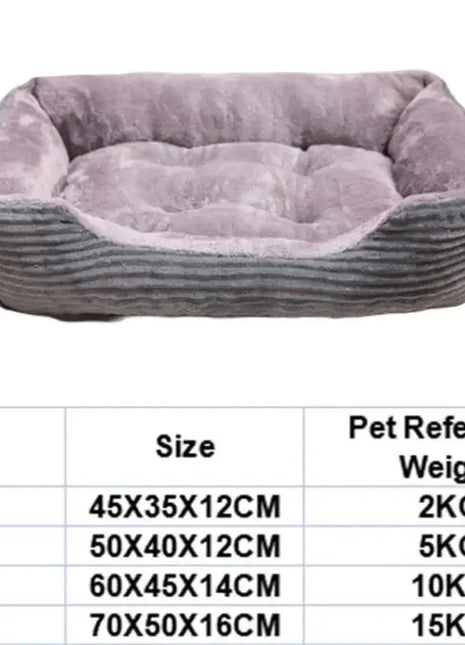 Soft Warm Dog Bed Sleeping Mats Plush Basket Puppy House Winter Cushion For Large And Small Dog Pet Accessories Supplies Dropshipman