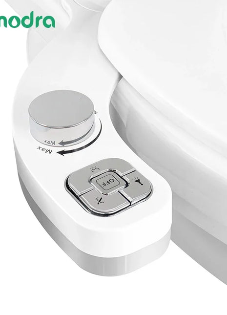 SAMODRA Button Bidet - Non-Electric Self Cleaning Dual Nozzle