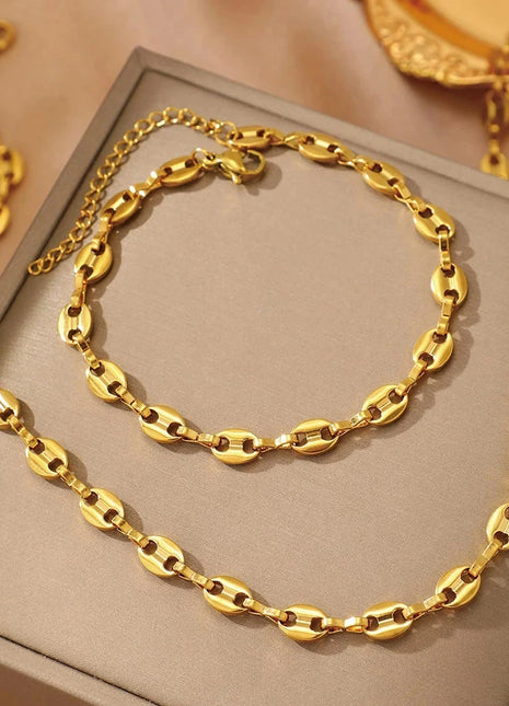 Stainless Steel Necklaces | Bracelet Jewelry Set DOTIFI Official Store