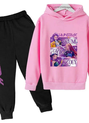 Kids Kpop Demon Hunters Hoodie & Jogger Set Shop1103677024 Store