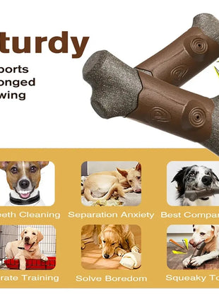 Big Dog Chew Toys Fun Squeaky Safe Materials Super Durable Tree Branch Designed Tougher than Bones Indoor Outdoor Pet Supplies Dropshipman