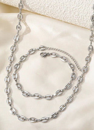 Stainless Steel Necklaces | Bracelet Jewelry Set DOTIFI Official Store