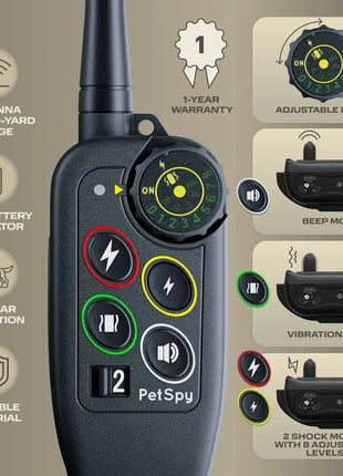 1000m Electric Dog Training Collar Remote Control Waterproof training dogs collars For All Size Shock Vibration Sound Dropshipman