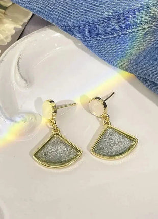 Vintage Resin Blue Earrings Rainbow Girl Jewelry Store