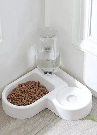 1pc Automatic Drinking Love Pet Bowl Moisture-proof Cat Bowl Dog Basin Dual-use Multi-functional Drinking And Feeding Dropshipman