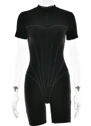 Sexy Elegant Women’s Zip-up O-neck Long Sleeve Jumpsuit – Streetwear Autumn Overalls, Fitness Sports Bodysuit for Women FDYOUI Official Store