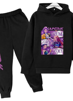 Kids Kpop Demon Hunters Hoodie & Jogger Set Shop1103677024 Store