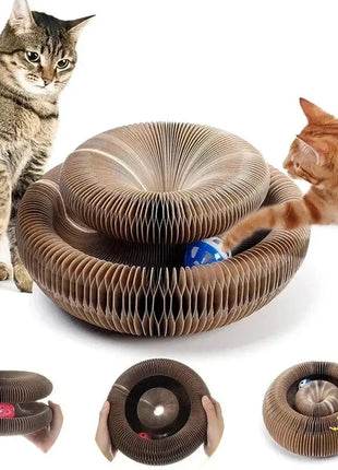 Cat Accordion Cat Toy Cat Toy Ball Scratch Pad Magic Organ Cat Scratching Board Cat Scratcher DAICHANG You Home Official Store