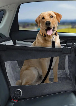 Detachable and Washable Car Pet Seat Cushion with Hanging Bag Dog Travel Pet Car Seat Cover Comfortable Travelling Experience Dropshipman