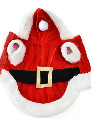 Santa Christmas Costume Clothes for Pet Small Dogs Winter Dog Hooded Coat Jackets Puppy Cat Clothing Chihuahua Yorkie Outfit Dropshipman