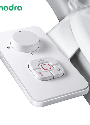 Samodra Toilet Bidet Shower Ultra-thin Bidet Toilet Seat Attachment Non-electric Bidet sprayer Dual Nozzles Frontal & Rear Wash
