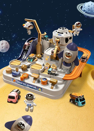 Car Train Track Sets Racing Rail Model Educational Toys Children Adventure Game Mechanical Interactive Animals Space Rocket Toy Shop1102598172 Store