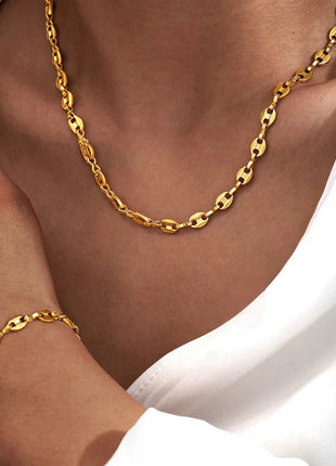 Stainless Steel Necklaces | Bracelet Jewelry Set DOTIFI Official Store