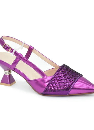 New Design Nigerian Wedding Matching Shoe and Bag Decorated with Rhinestone Wedding Shoes and Bags Set for Women Italian 2025 Italian trend store