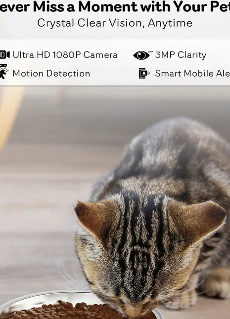 4L 5G Net Automatic Cat Feeder Smart Pet Feeder For Cats Dogs Food Dispenser With Camera Recorder Timing Video Feeding Bowl Dropshipman