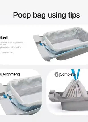 Smart Cat Litter Box Poop Bag Replacement Trash Waste Bag for Neakasa M1 Automatic Self Cleaning Cat Toilet Cleaning Supplies Dropshipman