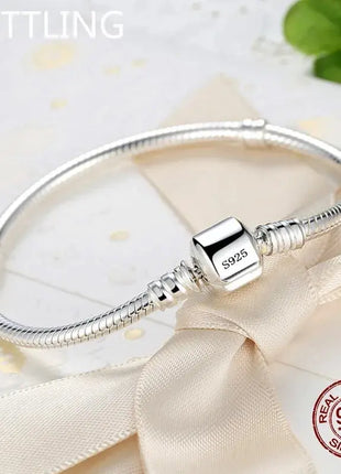 Luxury Handmade Fine Jewelry 925 Sterling Silver Charm Bracelet for Women URBABY Store