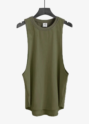 plain Gym Clothing Mens Bodybuilding Stringer Tank Top Summer Cotton Cut Off Fitness Vest Muscle Workout Sleeveless T Shirt VQ FITNESS GYMWEAR Store