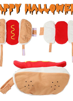 Pet Dog Dress Up Costume Funny Halloween Clothes for Small Medium Dogs Cat Puppy Hot Dog Cosplay Apparel Dachshund Party Gifts Dropshipman