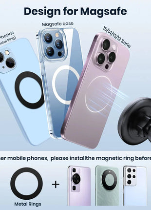 TOPK for Magsafe Car Phone Holder Powerful Magnetism TOPK Official Store