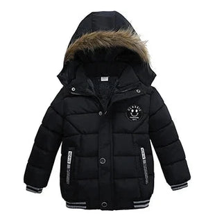 2025 Winter Children Warm Clothing Boys Down Jacket Baby Polyester Fiber Hooded Coat Thicken Outerwear Kids Solid Color Parka Shop1103725985 Store