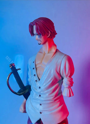 New 18cm One Piece Anime Figure Red Hair Shanks Action Figures Cartoon Figure Model PVC Doll Collection Decoration Kid Toy Gift Stone's Store