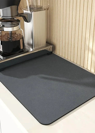 Super Absorbent Large Kitchen Absorbent Mat Antiskid Draining Coffee Dish Drying Mat Quick Dry Bathroom Drain Pad Tableware Mat E-Goods Store