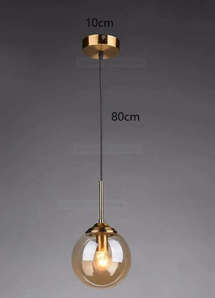 Modern Nordic Glass Pendant Lamp – Stylish Kitchen Pendant Lighting with Metal Fixture for Living and Dining Rooms MANUFACTRER Store