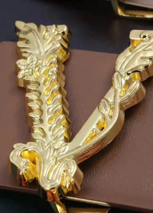 Wide V-Shaped Gold Waist Belt – Chic & Versatile Fashion Accessory™ Romance Jewelry Store