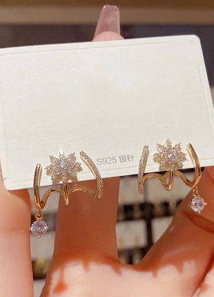 Luxury Claw Ear Rake Zircon Earrings for Women ZX Jewellery Store