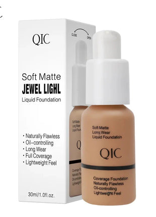 Liquid Foundation Concealer Face Naturally Flawless Matte Oil-Control Waterproof Long Lasting Foundation 30ml 5 Colors Optional Shop1103810101 Store