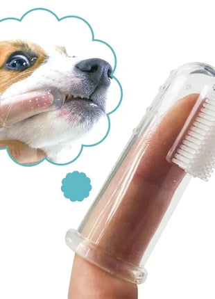 Super Soft Pet Finger Toothbrush Teddy Dog Brush Bad Breath Tartar Teeth Care Tool Dog Cat Cleaning Silicagel Pet Supplies Dropshipman