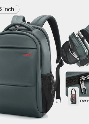 Genuine Leather & Canvas Vintage Backpack tigernu Female Backpack Store