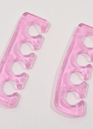 2pcs (1pair)Soft Silicone Finger Toe Separator Soft-Silicon 5 Colors Flexible  Finger Toe Spacers for Nail Polish Pedicure Tools nailartSupply Store