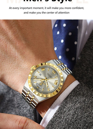 POEDAGAR Classic Lux® – Men’s Stainless Steel Watch POEDAGAR Watch Store