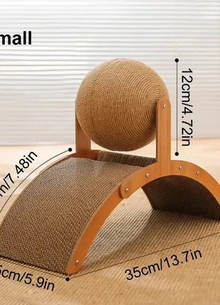 1PC Cat toy Vertical arched cat claw ball wear-resistant non chipping claw grinder Self fun pet toy Shop1104086696 Store