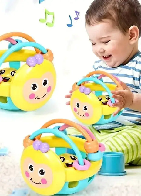 1 Pc 10cm Baby Toy Catch Ball Bendy Baby Walker Rattles Develop Intelligence Ball 0-12 Months Plastic Bell Rattle Doll Shop1102907612 Store