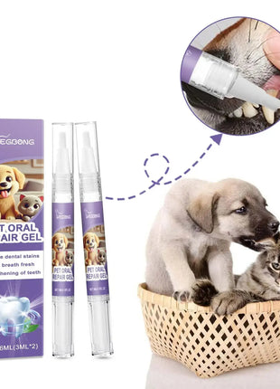 12pcs Pet Toothbrush Pen Dental Stain Cleaning Tartar Remover Whitening Teeth Cleaning Tool Breath Freshener Dog Dental Care Gel Dropshipman